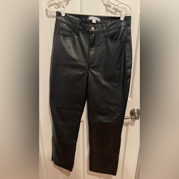 And Now This Black Faux Leather Womens Pants 8 - Picture 1 of 4